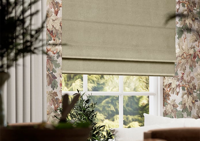 Ashbourne (Blackout), Saddle Brown - Twist&Fit Roman Blind - Image 5